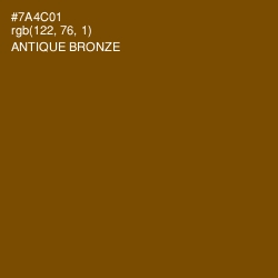 #7A4C01 - Antique Bronze Color Image